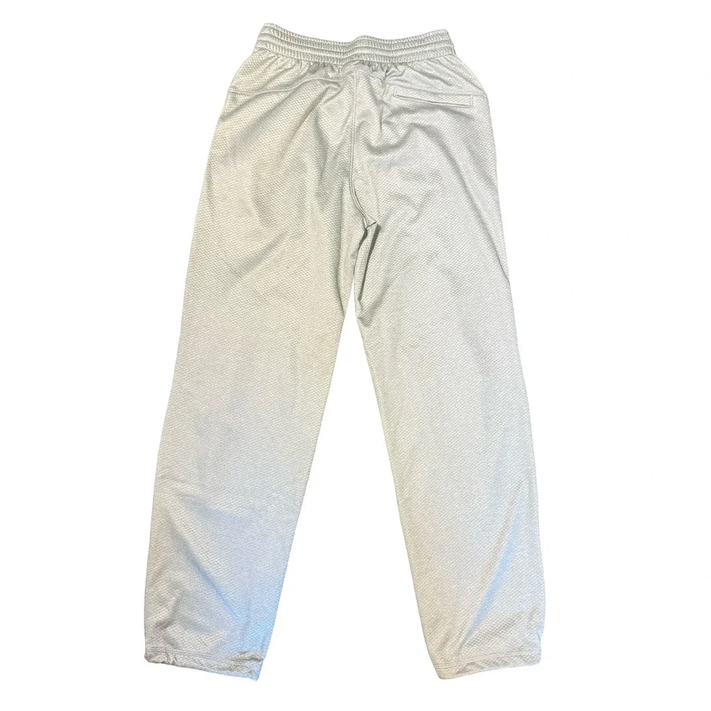 Jordan Mens Dri-FIT Mesh Athletic Pants Grey Jumpman Joggers 624268-063 Size S